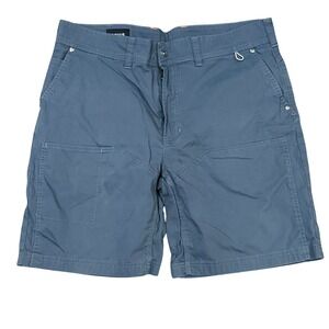 ORVIS Men's Size 38 Blue Gray Cotton Blend Utility Shorts Inseam 8"